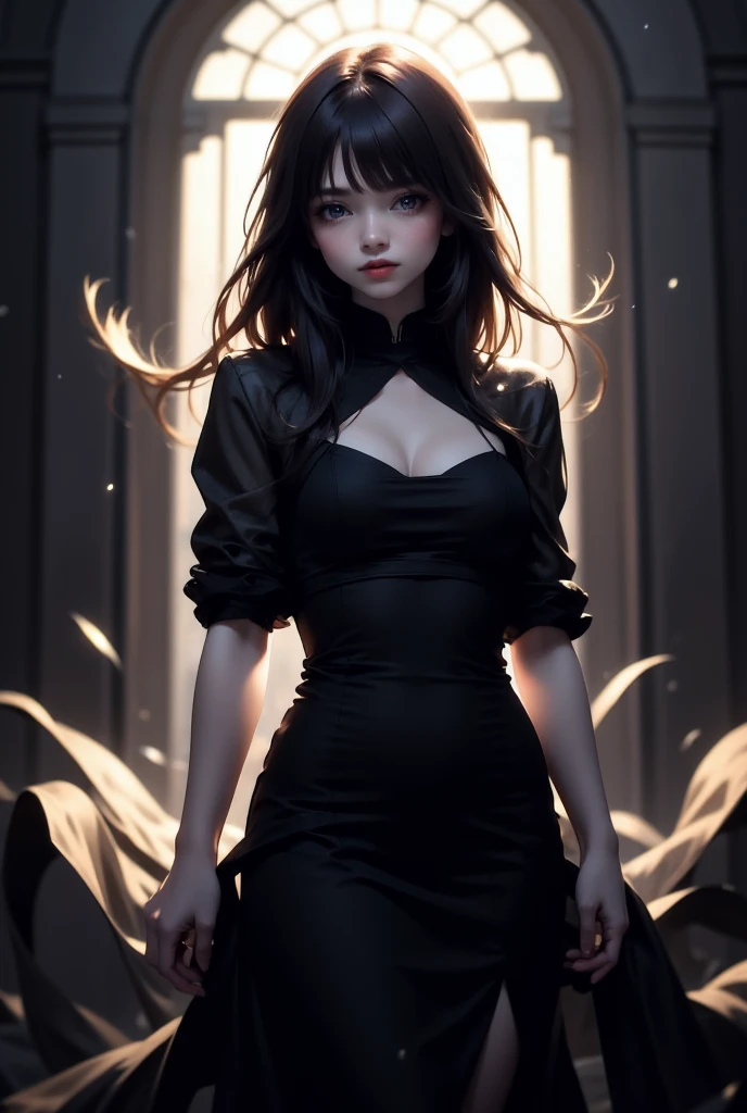 a beautiful 18 year old girl in a tight dress, wet, beautiful face, beautiful legs, small breasts, slim waist, prostitute, photorealistic, high quality, 8k, detailed, hyper realistic, cinematic lighting, chiaroscuro, dramatic lighting, volumetric fog, stunning, elegant, sensual, erotic, provocative, alluring, tempting, seductive, captivating