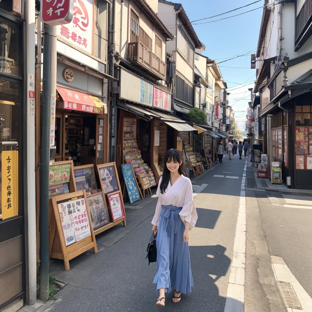 ((Highest quality)), ((masterpiece)), (detailed), Japanese,Street Corner,Beauty,OL,Tokyo