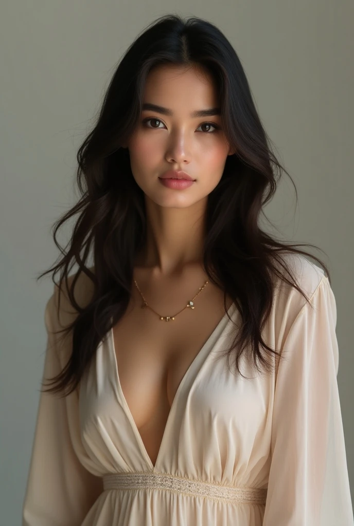 ((a splash of semen running down her tits)), the semen has to be transparent, very realistic semen