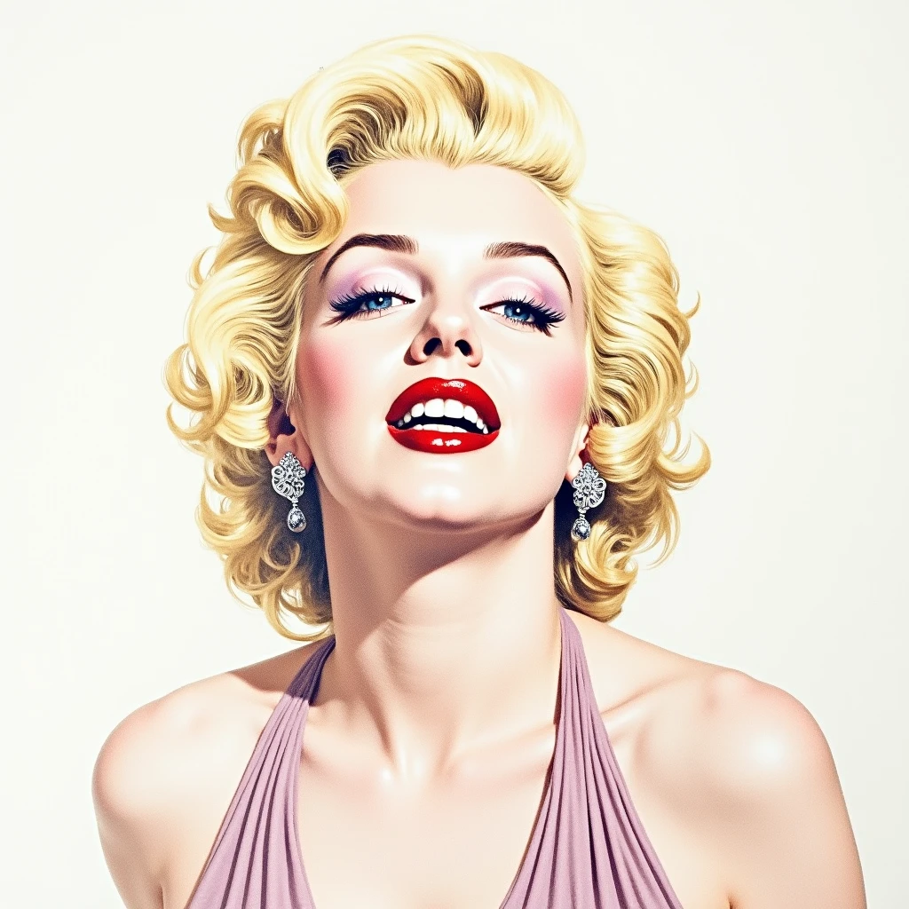 (thick and bold) ink sketch technique on sensual illustration of Marilyn Monroe (((medium hair with bangs:1.4、Beautiful bangs) , vintage ,silky dress, matte painting, by John Singer Sargent, by Harumi Hironaka, extremely soft colors, dark fashion , Tiffany pastel, highly detailed, digital artwork, high contrast, dramatic, refined, tonal, an intimate, seductive studio setting with a focus on sensuality and romance. Utilize soft, warm lighting that bathes the space in a gentle, inviting glow. Incorporate luxurious fabrics, plush furnishings, and a touch of decadence to evoke an opulent ambiance. The scene should exude an air of serenity and anticipation, inviting the viewer into a sensual and romantic space