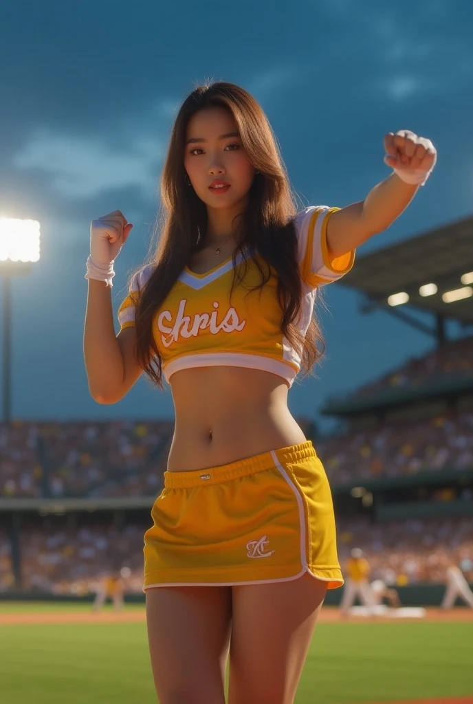 Seolhyun, (best quality, Ultra-detailed), (realistic:1.37), beautiful and detailed face, ultra-realistic texture, delicate face, delicate body, red lipstick, long-lasting colors. high definition, 8K.