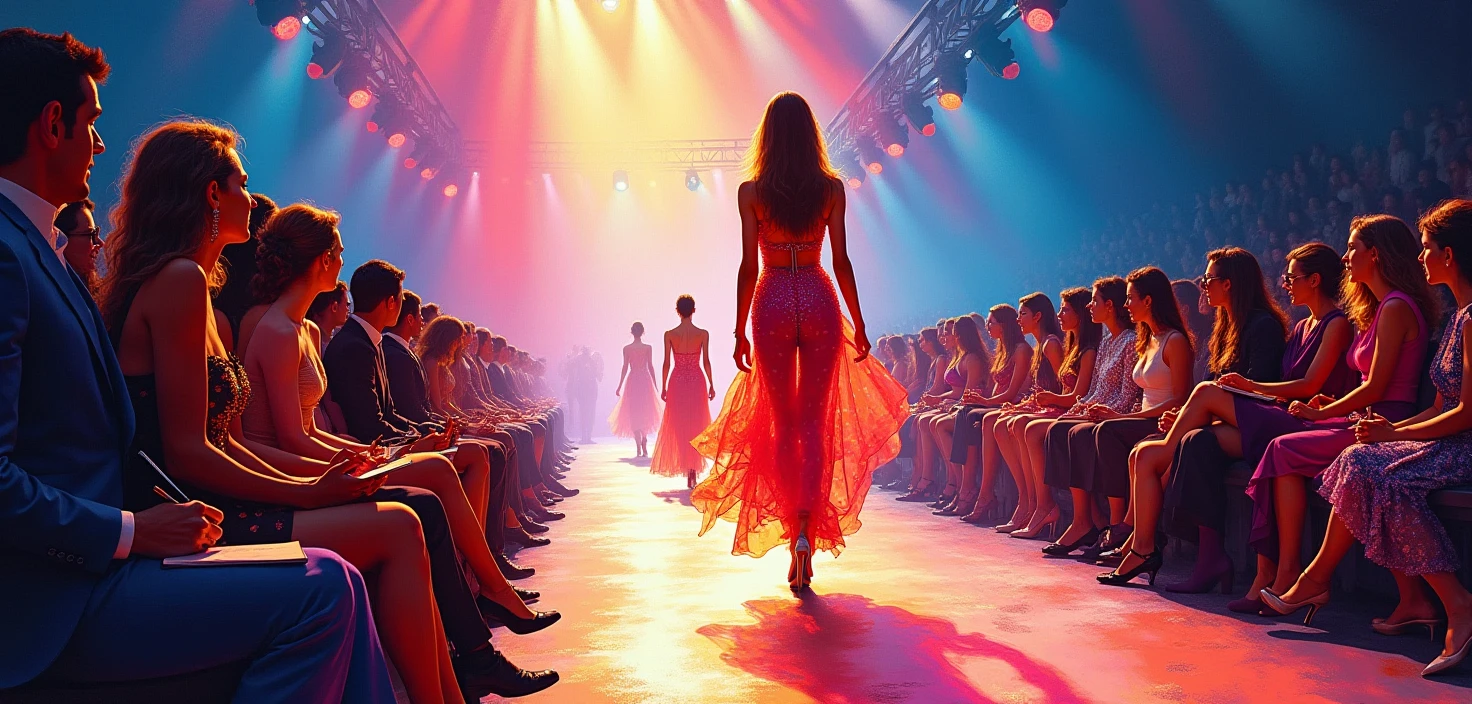 Korean idol with slim body and small waist in the middle of a concert 