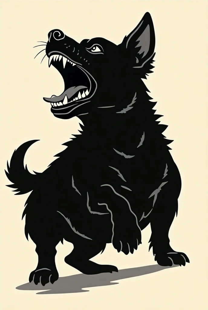 full-face portrait of laughing hyena wearing a large crown, blue and black color scheme, sinCity_iamYork