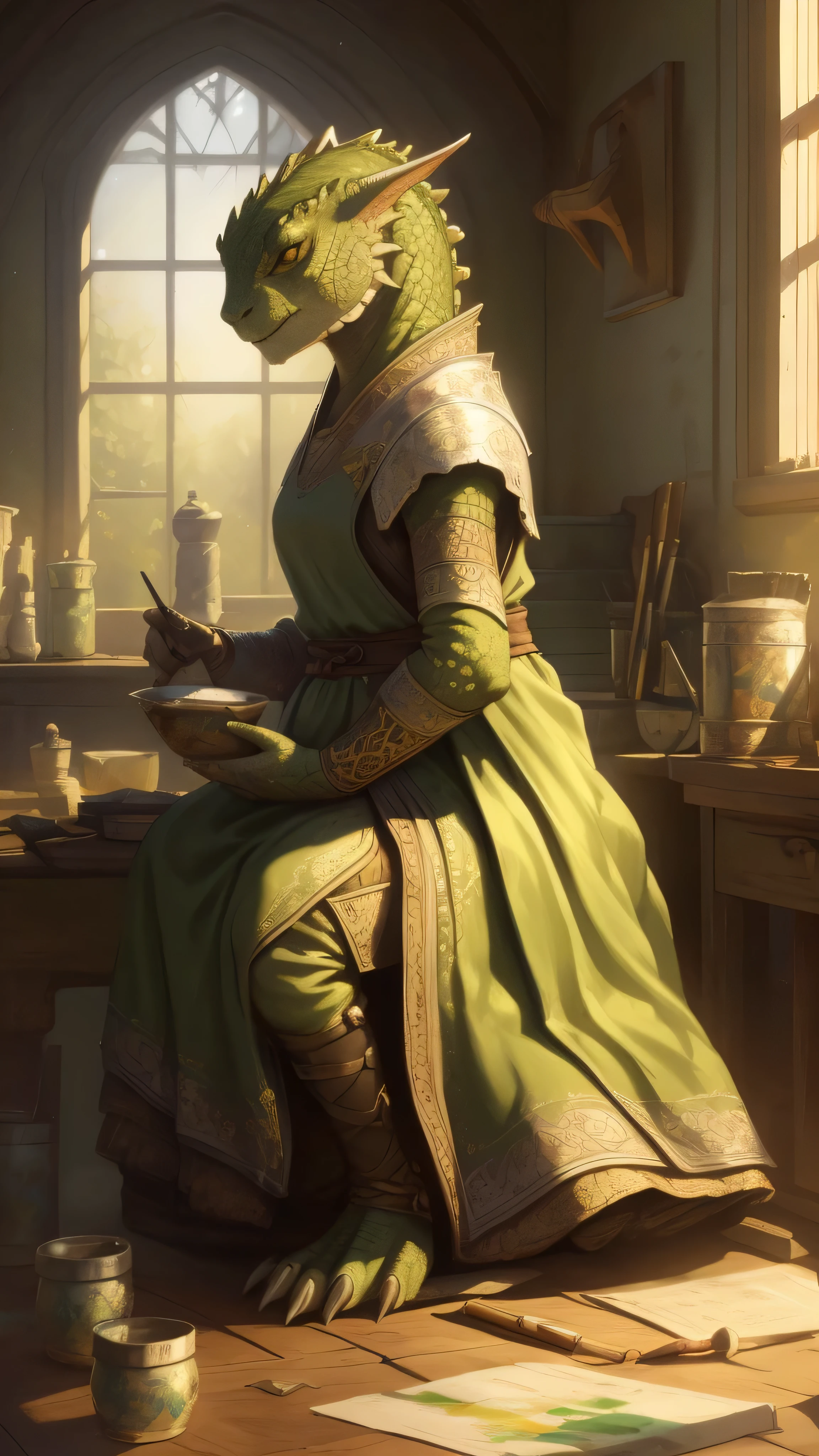 Dragonborn, female, dark purple dragonborn, black form-fitting ninja suit, lightweight materials, protective plates on arms and legs, with scale elements, dragon style, ninja mask, partially hidden face, shurikens, kunai, belt, amulet, bright dragon glow, stealth mission, (insanely detailed, beautiful detailed face, masterpiece, best quality), cinematic lighting, 1woman, solo, (full body view), front view, looking at viewer, intricate, high detail, sharp focus, dramatic, photorealistic painting art by greg rutkowski