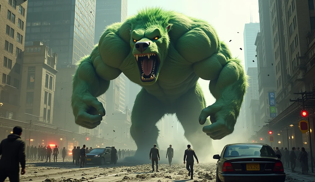 Gorilla+ hulk + spider man hybrid