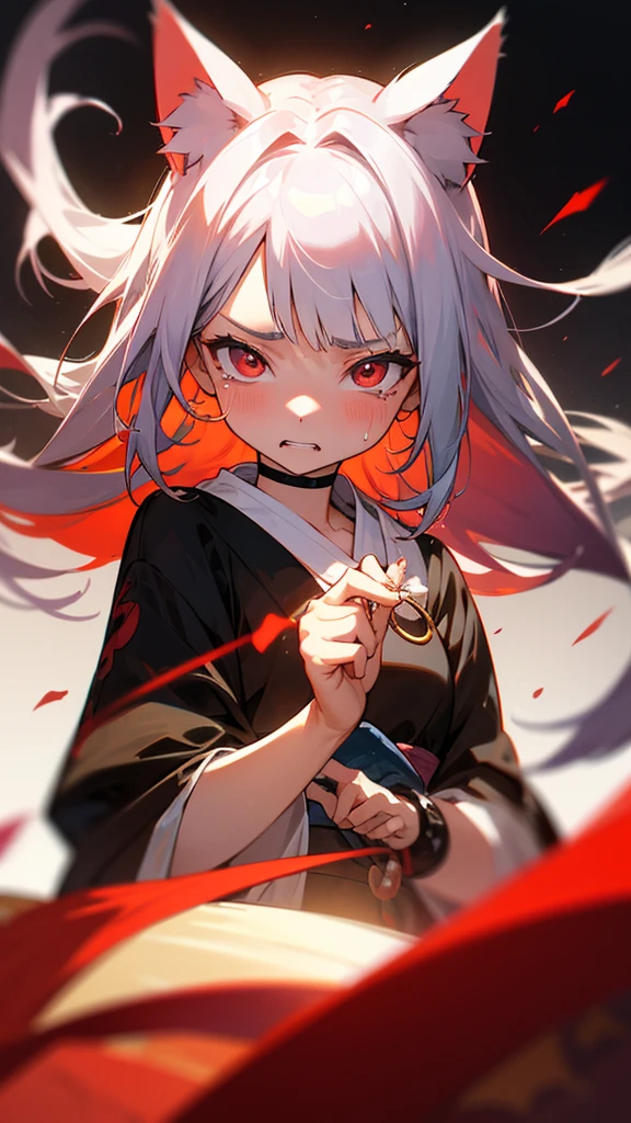 score_9, score_8_Excellent, Demon Horns, kimono, Red eyes,