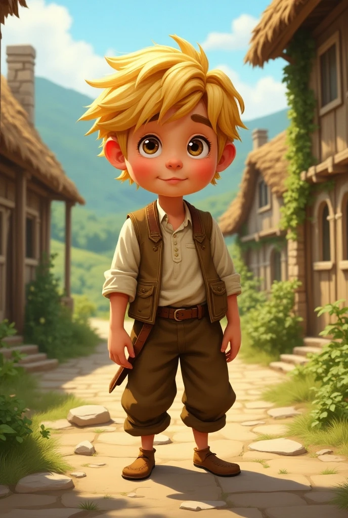 a blonde man, small and loyal