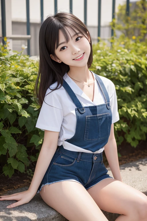 High quality masterpiece, 8k, , Japanese Girls, RAW Photos,           absurd, Winner portrait smile face, 笑face, Alone, uniform, Summer Clothes Idol&#39;face, violet, Gardenia, Delicate girl,                long black hair               , Dark Eyes, Upper body digital SLR,              Observe the Audience, Frank, Sophisticated, Like々Shii, Thin arms,              Professional lighting that protrudes forward     ,             film grain          ,  chromatic ablation, (Details of the eye and face: 1.0), (Bokeh button:1.1)