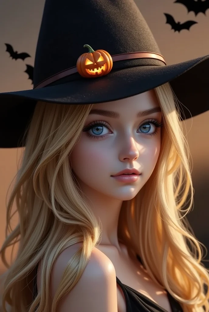  Cozy Halloween Party、 Warm and Nostalgic Atmosphere 、 Jack O Lantern 、Witch Hat、ghost、Flying Bats 、Detailed Food and Drink 、 1 girl 、 beautifully detailed eyes kept in the car、Beautifully detailed lips、Highly detailed faces and features、 long eyelashes、複雑なIllustration、(Best Quality、4K、8k、 High Resolution 、masterpiece:1.2)、Super detailed、(Real、 photorealistic、 photorealistic:1.37)、Vibrant colors、Warm lighting、Whimsical、magic、autumn、Pumpkin、Candles、 Cozy Decor 、Illustration、wallpaper、