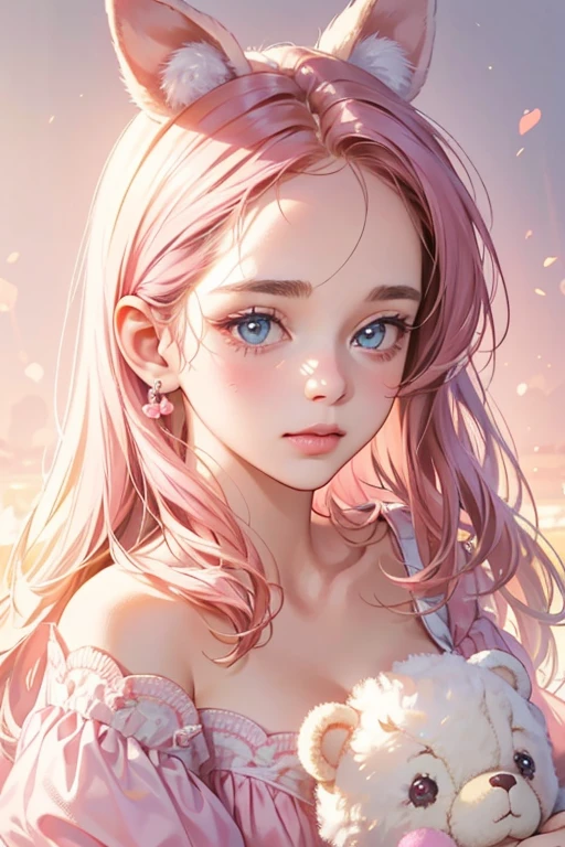 Make the image look like summer、(tmasterpiece)、(top-quality:1.1)、(ultra - detailed:1.1)、best photos、Illustrations、detaile、(watercolor paiting:1.4)、(handpainted:1.2)、(Watercolor brush hair)、 2 girls in、porate、Big red wavy curls、white dresses、Full body like