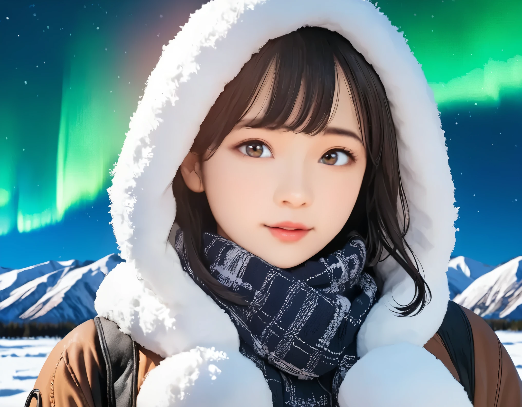 (best quality, 8k, high resolution:1.2), 1girl, aurora, upper body