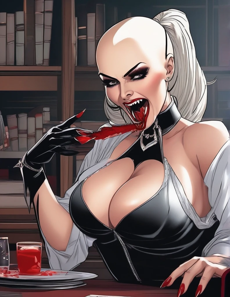 Lisa Ann: The evil nun, Demon horn on the head, demon wings,diabolique, insidieux, Context of the Satanic Church