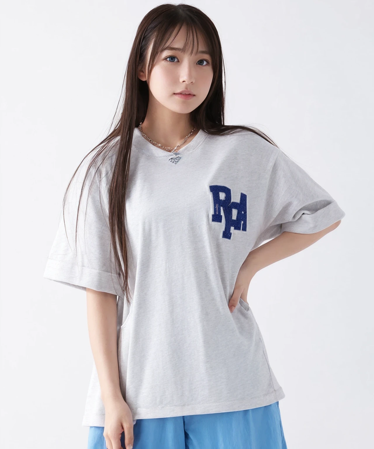 detailed,8k, detailed shadow,
looking at viewer, white shirt, short sleeve
,<lora:liyuuLora_liyuuV1:0.8>, (masterpiece,best quality), ,(arms_behind_back)