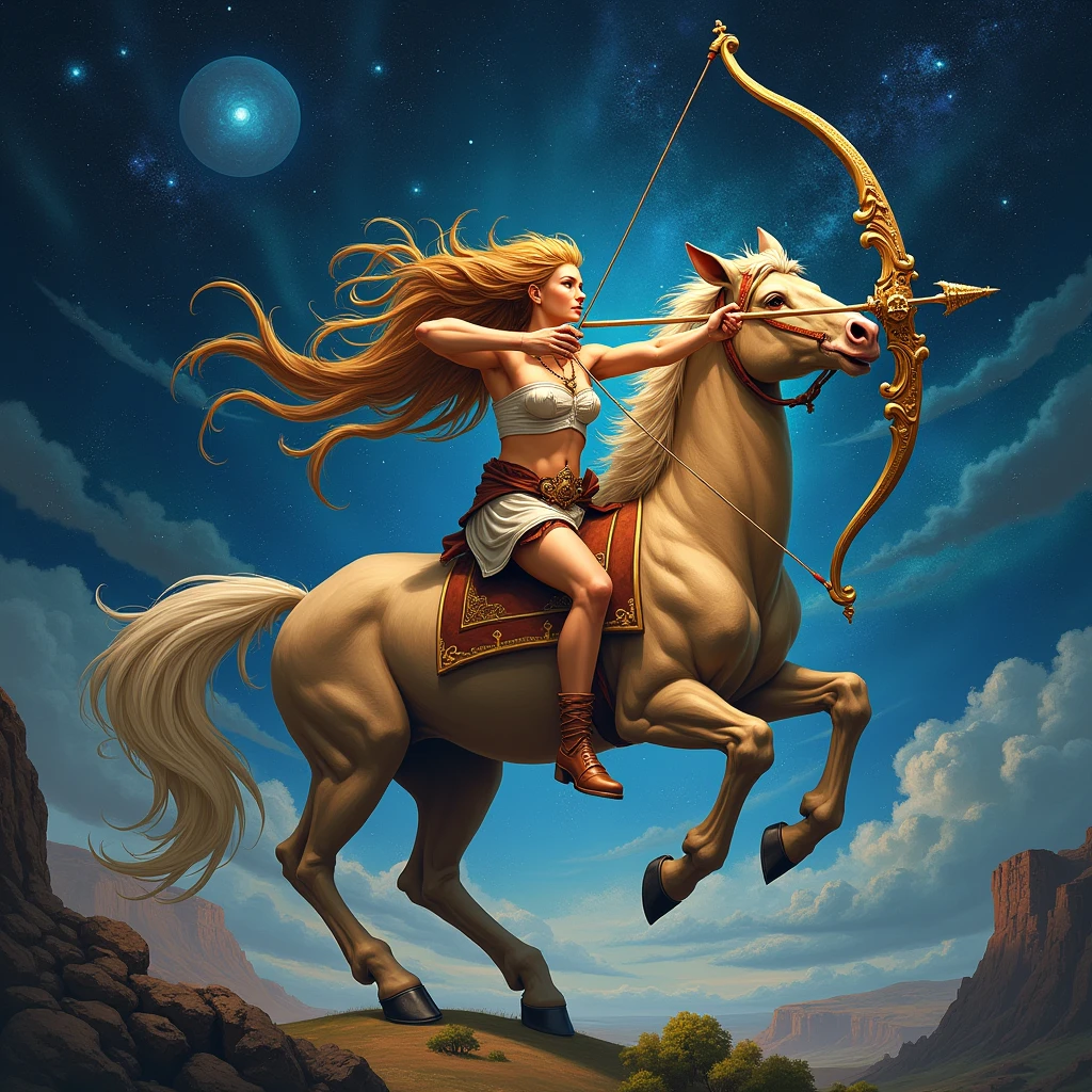 centaur holding bow,