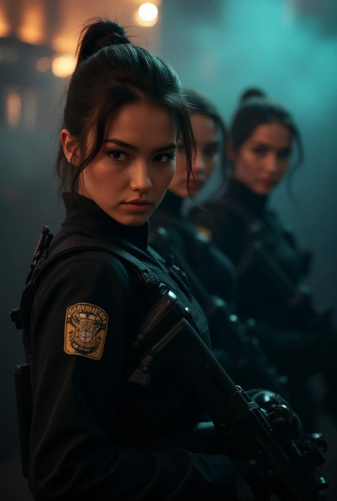 a sea of people fighting in the streets of some city inside the matrix, matrix filter, matrix lighting, green matrix atmosphere, (((riots))), thousands of people fighting, violence, (((civil war))), (((night)))
