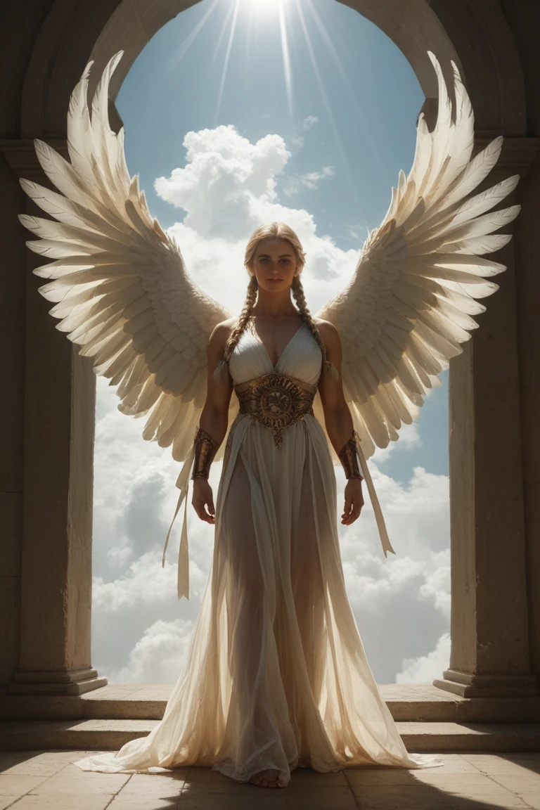 Naked Emilia Clarke of Game of Thrones that is transforming into a dragon, full body