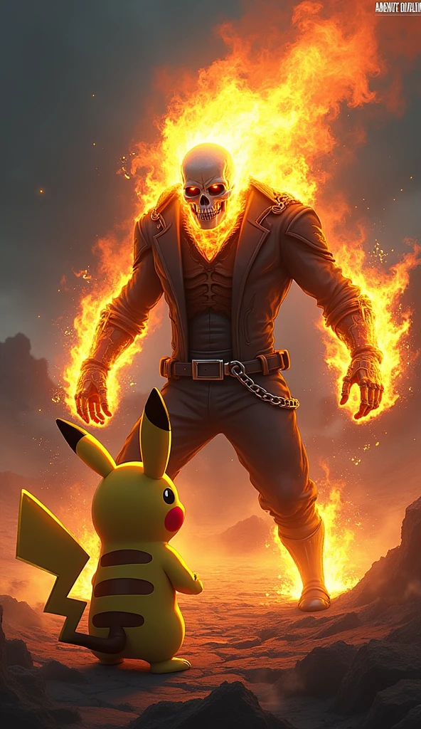 (8k realistic), (Hdr), (high resolution), masterpiece, best art of all, skull, skull on fire, man with skull head on fire, (leather coat:1.3, leather gloves, spike choker), ghostrider, skeleton head, skull head, skull mask, monster, demon, skeleton head covering human head, thick, musclechub, chubby, big, burly, fat, hairy body, chest hair, sitting on leather stool, legs spread, hard bulge, hard penis, grabbing bulge, covered bulge, black pants, horny, aroused, outdoors, desert, abandoned wooden shack, sunset, red lighting, scary, perfect anatomy, close up, low angle, bare feet