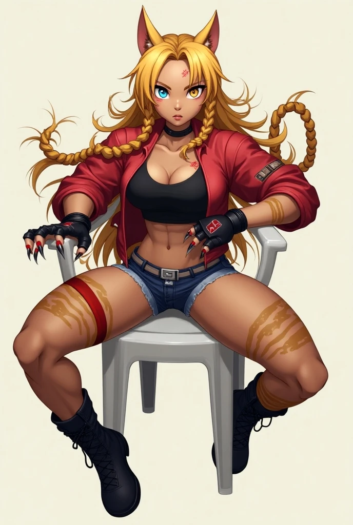 Tsunade, Fifth Hokage, black bikini, blonde hair, signature red markings, red hair bow, purple makeup, seal markings, red tether than gold, naruto, closed legs, crouched, head up, eyes looking into the camera, golden wavy hair, red tethered bikini, she waer Christian Louboutin Black Pumps with Red Soles, sitting on a Ferrari looking at the camera, the background is a tall building, the background does not need to be blurred, One foot of upturned legs holding black high heels, full body picture, big beauty, big, sweat drops, moles under the mouth,, heart pupils, high detail, high detail, full body, sexy lips, purple yellow very thick lip gloss, European and American mature woman, heavy makeup, black frame glasses without ankle rings, perfect body proportions, head should not be too large, M open legs, ponytail, moles under the mouth, moles under the eyes, heart pupils, rolling eyes, moles under the eyes, blush, seductive smile, from above, first-person perspective, high quality, ccurate, textured skin, fair skin, super detail, high detail, high quality, ccurate, textured skin, bright red lip gloss, looked hot and sexy with her sultry sweating, fair skin, small mole on her upper lip