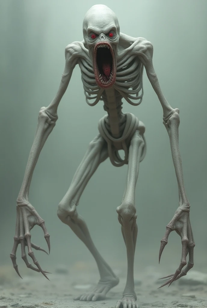 {{{tmasterpiece}}},{{{HighestQuali}}},{{{A high resolution}}},{{{Highest image quality}}},alien creatures,Skin and bones,Extremely slender fingers,Hairless skin,Long face,The legs are as thin as branches,Non-human,No hair,