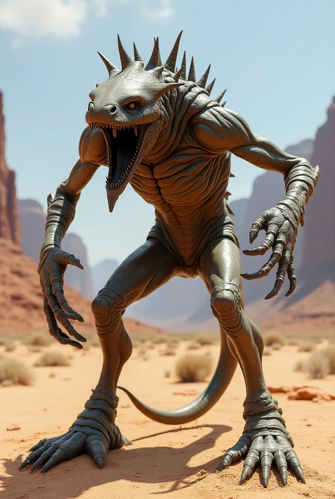 A creature half man half scorpion