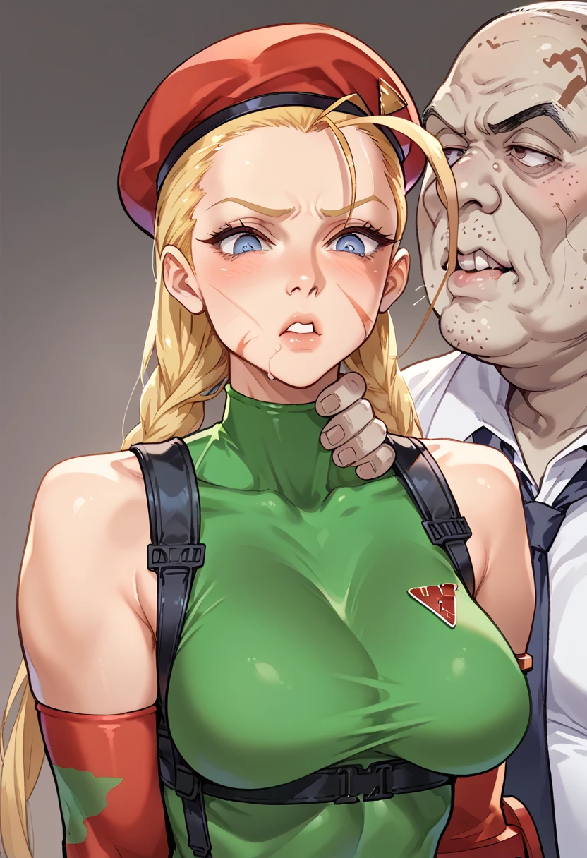 Cammy White,ugly huge man snap cammy neck fucks her dead body!