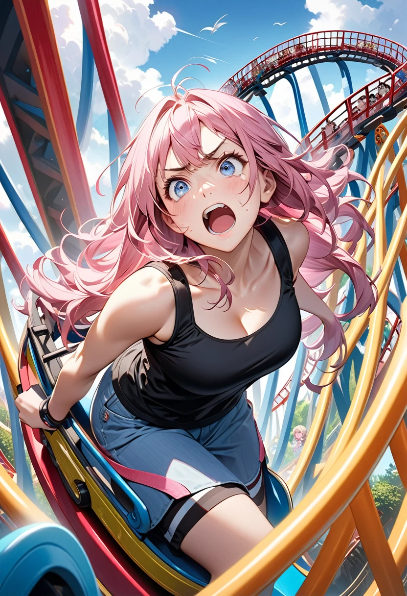 (masterpiece),(Highest quality),(Super detailed),(Best illustrations),(Best Shadow),(Absurd),(Detailed Background),(so beautiful), 16K, 4K, (so beautiful)with, , One person, alone, curby, , , Long Hair, Ahoge, , Pink Hair, , fluorescent pink eyes, Breast fetish, Cleavage, Big Breasts, Oculogyric crisis, , Perfect figure, heart-shaped pupils, , , paw pose, Arched back, , , orgasm, afterglow, erotic smile, ,, , , , , Sexy posture, , , cross-eyed, rolling eyes, , water eyes, , , , , , saliva trail, , shiny skin, , , torogao, ahegao, BREAK, , Dramatic lighting, , Clear liquid, , night, , , Torrent of Light, mysterious, spoken hearts,