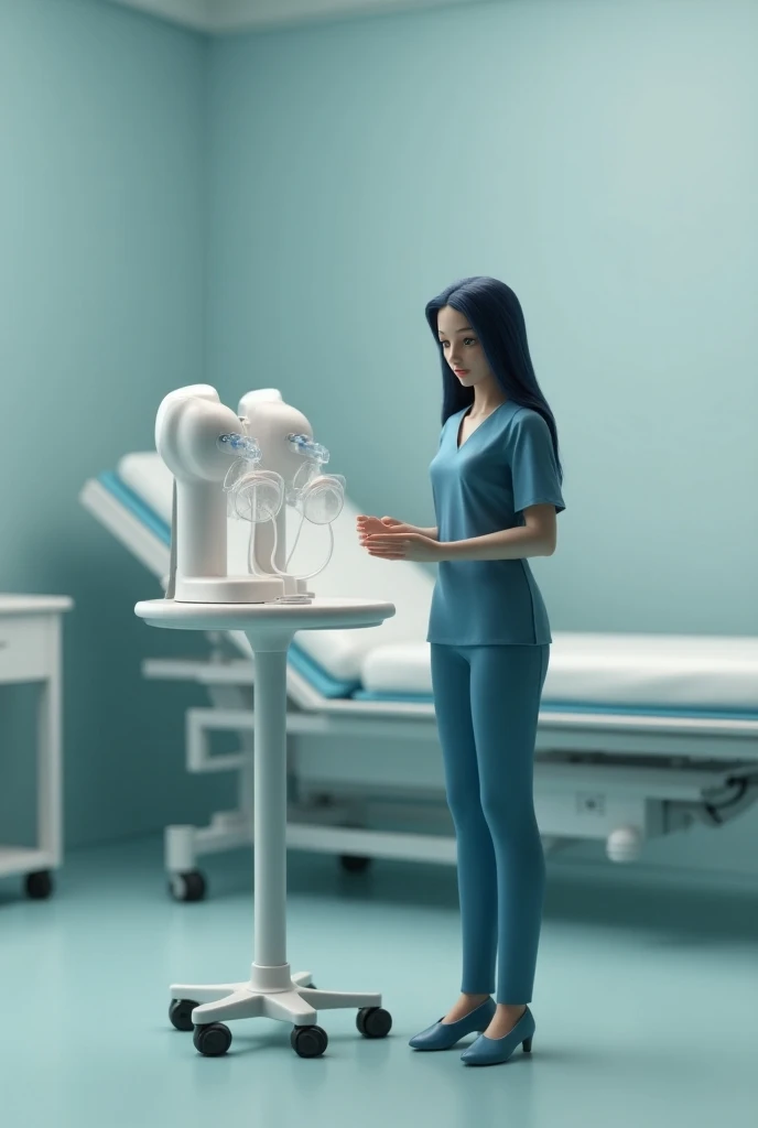 Create an automatic disease scanner machine with a screen showing the diagnosis. which is free standing and people can get inside standing. Make it into a drawing
