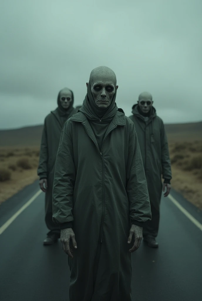 A group of aliens trying to blend in at a human costume party, their otherworldly forms awkwardly draped in shadowy linens. <lora:Shadowy_Linens:0.8>, <lora:EnvyBetterHiresFixXL01:0:hr=1>