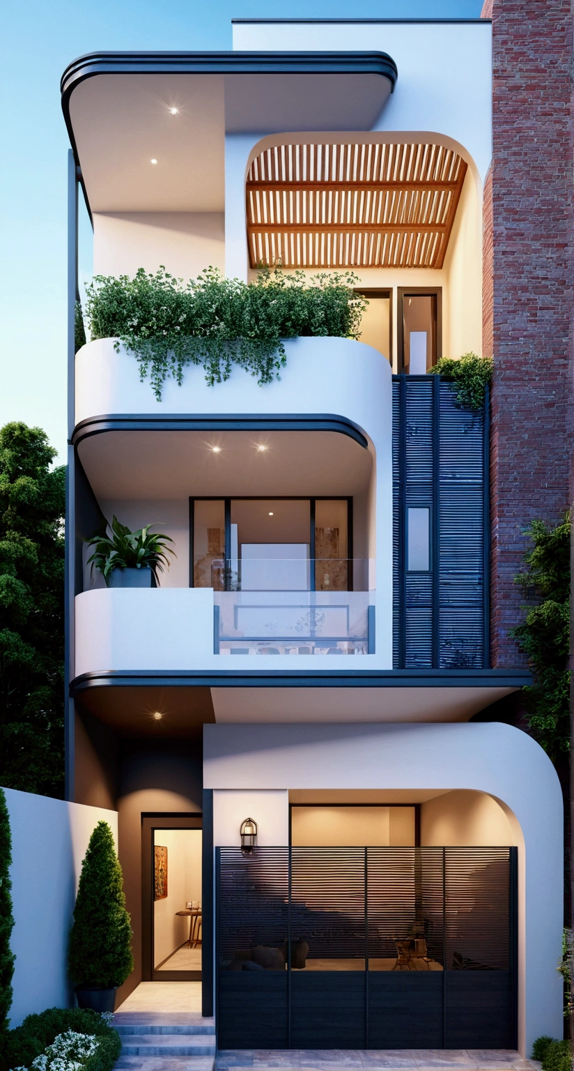 Town House Rendering Modern residential townhouse renderings, professional renderings ...
