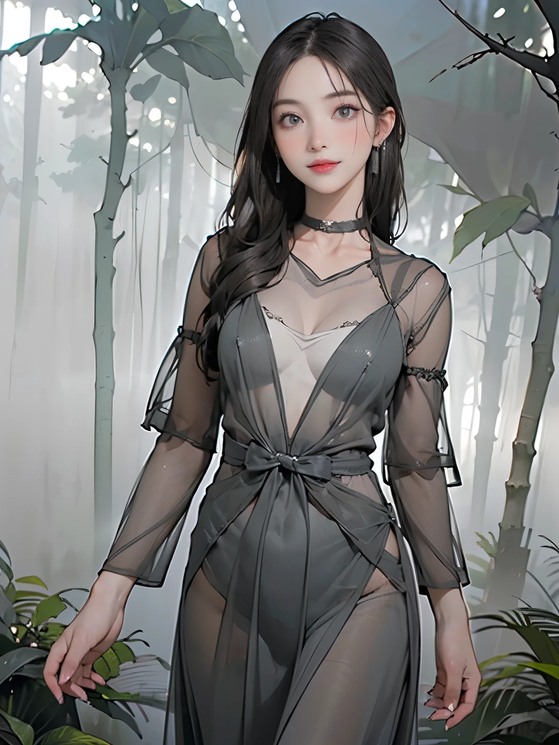 (((Standing in the middle of a waterfall on a moonlit night))),((beautiful woman standing in the middle of the pond:1)),((Beautiful half-naked woman in a beautiful waterfall basin)), ((Black Sexy Nightgown:1)), ((Sharp bewitching eyes))、((Obscene atmosphere))、(((See through Japanese nightgowns:1.3)))、((Japanese-style nightgown with a black base and yellow accents)), ((Kimono made of thin cloth wet with water:1)), pale skin、(Nipple bumps:1), (((1 girl in:1))), ((pale skin))、Melancholy beautiful face、Beautiful expression、Sexy face、Nipple bumps, (((Lower breast)))、(((Beautiful breasts ))), Beautiful 、Super fine face、Delicat eyes、(Double eyelids)、 (((1 Japan Woman:1)))、 Beautie, 20yr old,((See-through kimono)), (Show off by wearing Japanese revealing clothes), ((nipples through)), ((see-through japanese nightgowns)), ((Bottomless))