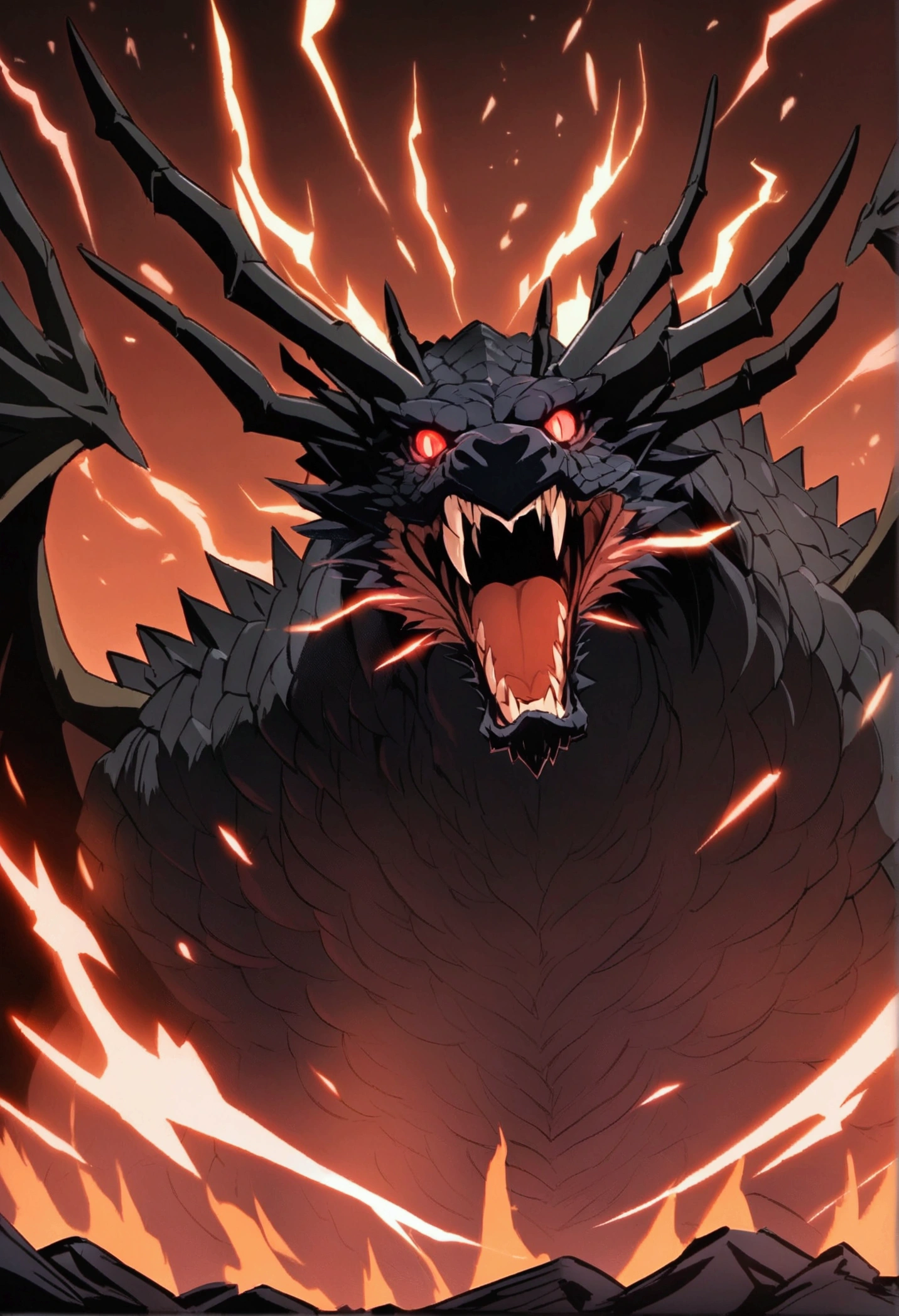 UHD, 4k, ultra detailed, cinematic, a photograph of <lora:Demon:0.6>
<lora:Kodak Motion Picture Film Style v4:1> <lora:Chiaroscuro Lighting Style:1> <lora:Low-key lighting Style:1>
Demon a lower body of a demonic creature, with mouth like sharp teeth and snake tongue, a cartoon of a monster with teeth and fangs,solo,open mouth,simple background,teeth,tongue,fingernails,no humans,saliva,blue background,sharp teeth,abyssal ship,monster,underwater , male devil, creature, evil, demonic, villain, glowing eyes, muscular, golden yellow eyes, bat-like wings, dragon wings, dark, curved fang, eroge,anime,manga,nsfw,cartoon,Adult animation,explicit,Original video animation, Baiburu Burakku style, Bible Black style, epic, beautiful lighting, inpsiring