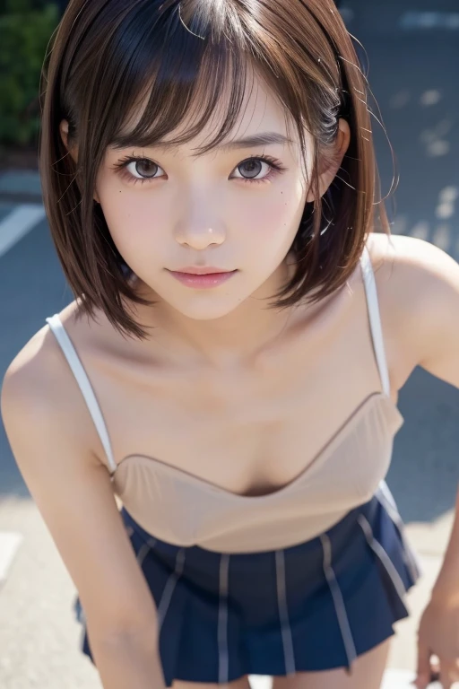 12 years old, (japanese Famous idol:1.4) (1cute girl:1.4) (very young face:1.4) best quality, face focus, soft light, ultra high res, (photorealistic:1.4), RAW photo, 1japanese girl, solo, cute, (pupil, lights in the eyes), detailed cute face, (small chest),(high resolution detail of human skin texture), Damask Shirt Dress, (portrait)