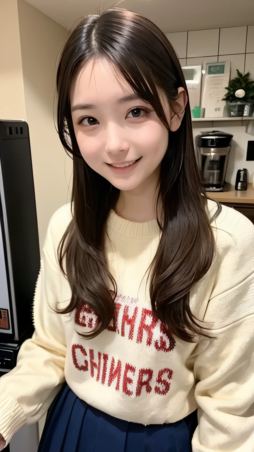 Christmas Sweaters, Cute Sweater、Coffee maker、cute high school girl with good style、