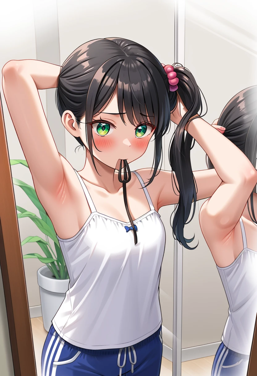 Girl with an erotic face、Panting、Sperm is being sprayed on the face、She is wearing a sexy open sailor uniform.、Sexy body,Erotic like a scene during sex