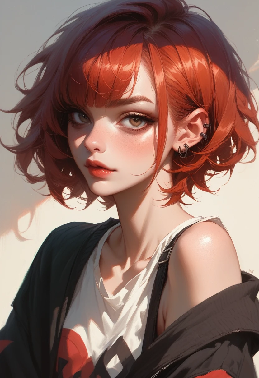 score_9, score_8_up, score_7_up, score_6_up, score_5_up, 1girl, portrait, ginger, sundress, one eyebrow raised, sinozick style, dark theme, g0th1cPXL, <lora:Sinozick_Style_XL_Pony:.4> <lora:RengaComicPony:.5> <lora:BioPunky:.4> <lora:g0th1cPXL:.7> <lora:add-detail-xl:1>