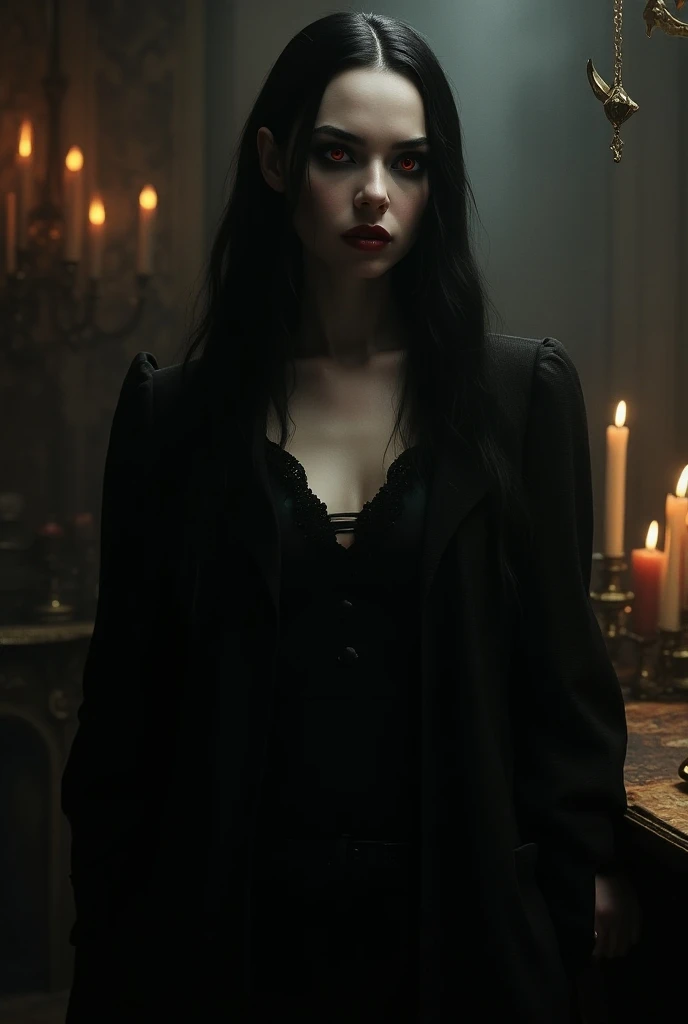 Write a short story about a gothic woman who becomes entangled in a forbidden romance with a ghostly figure haunting an old mansion.