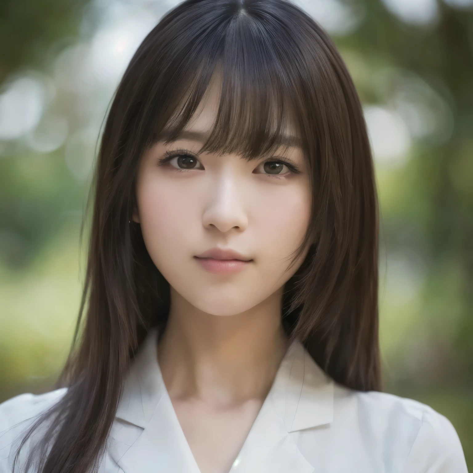  (8k, RAW photo, best quality, masterpiece:1.2), (realistic, photo-realistic:1.37),(sharp focus:1.2) ,best quality, actual, super detailed, finely, high resolution, 8k wallpaper, 1 japanese woman,25yo,long hair , choppy bangs, ((slender)),((portrait)),
