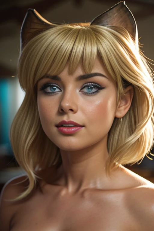 (The best quality, 4k, 8K, High Resolutions, masterpiece:1.2), Ultra detailed, detailed face, detailed lips and eyes......, nice makeup , attractive appearance, expressive face, realistic,
TO BREAK  Loud ,beautiful caucasian woman with shoulder length messy wavy blonde hair,short blonde hair , brown eyebrows, large blue eyes, light skin, slim and athletic, hair that covers one eye,
TO BREAK (horse riding), (dynamic  pose), cute outfit  ,nice smile,  Soft sunlight illuminating the scene, Subtle movement of the wind in the hair, cheerful expression, gloomy atmosphere, suave, Natural lighting that emphasizes your features......, Subtle shadows that add depth and dimension to the image......, (maduro) , posing sexy , nice makeup , red lips , blue eyeshadow , full body