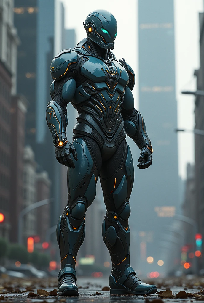 Super villain with stone skin walking in the middle of the city, golem de pedra vestindo roupas modernas, Mutant Gangster, humano com pele de pedra