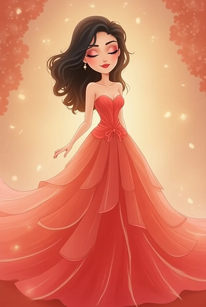 Create a logo for a clothing store with a pink background with sparkles and an animated woman with a purse in the center that says 'prettyy exclusive' in thin letters.