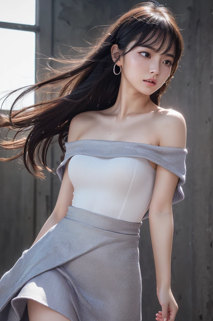 ((Girl standing in front of the wall of an old castle))、Fluorescent color、1 Girl、Look to the side、Beautiful Face、Beautiful Eyes、(Off the shoulder:1.2)、Upper Body、Shiny Hair、Glowing Skin、 Reduce glare、Adjusted finger proportions、escrow、ass pov、Dynamic Angle、(((Master Parts)))、(((Highest quality)))、(((Super-detailed))) detailed)、(An illustration)、(detailedな光)、(Very delicate and beautiful)、dramatic_Shadow、Ray_Tracking、reflection、 Ultra-high resolution、((Colorful and black hair mesh girls))、 Her hair flutters in the wind、(big deep blue eyes)、Black-haired woman、 Sparkling butterfly、Black-haired woman、Points of light around the woman、Magical Aura、Green dot、About Auras Nature、超Magical AuraBlack-haired woman,((Off the shoulderの半透明の白いドレス:1.3))、(Sleeveless)、((My skirt is flying up in the wind)),((An old European castle looms in the distance)),((White panties are visible)),