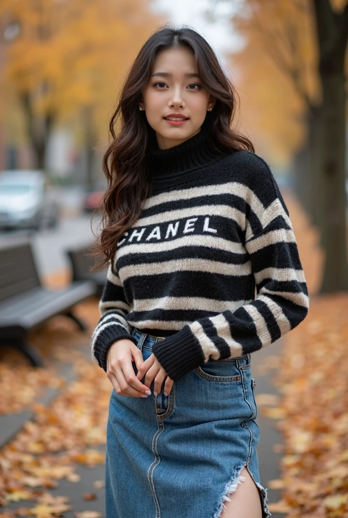 ((best qualityer)), ((work of art)), (detailded), 1 girl, ombro to ombro sweater,