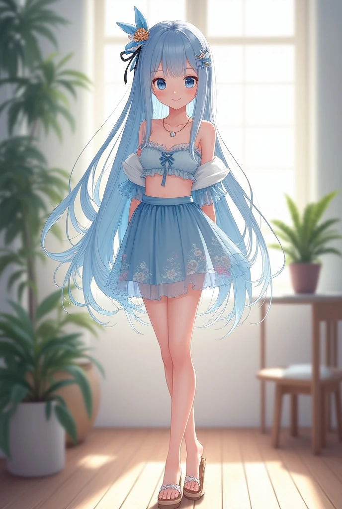 realistic image, detailed image, coherent image, 1 beautiful elf, she has very long hair, ponytail hairstyle, black hair, turquoise eyes, tired face, sweating, she is wearing some She is wearing a loose blouse, showing her navel , jean mini shorts, sneakers, She has a curvy body, medium breasts and thick thighs, She is sitting sensually, sitting on top of a cardboard box, arching her back, surrounded by mountains of cardboard boxes, looking at the boxes, inside a family room, dusk, twilight, Soft focus, full body view, Dramatic shadows, Volumetric lighting, natural lighting,