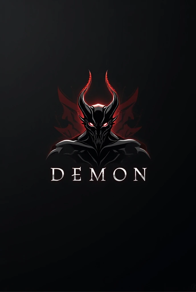 Round logo for tiktok highlighting the word blue Demon with a demon blood rider