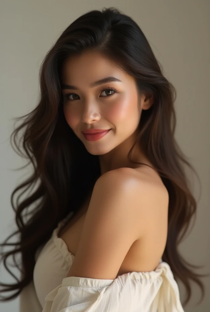 (8K, Best quality, Masterpiece, hyper HD, High quality face:1.5), (highly detailed), Looking at the camera, (20-year-old girl:1.3), (Ultra-low angle full-body photography:1.3), 1 beautiful girl, Pretty little sister,Bare belly,No clothes and pants,Plump and large breasts are happy
,ssmile