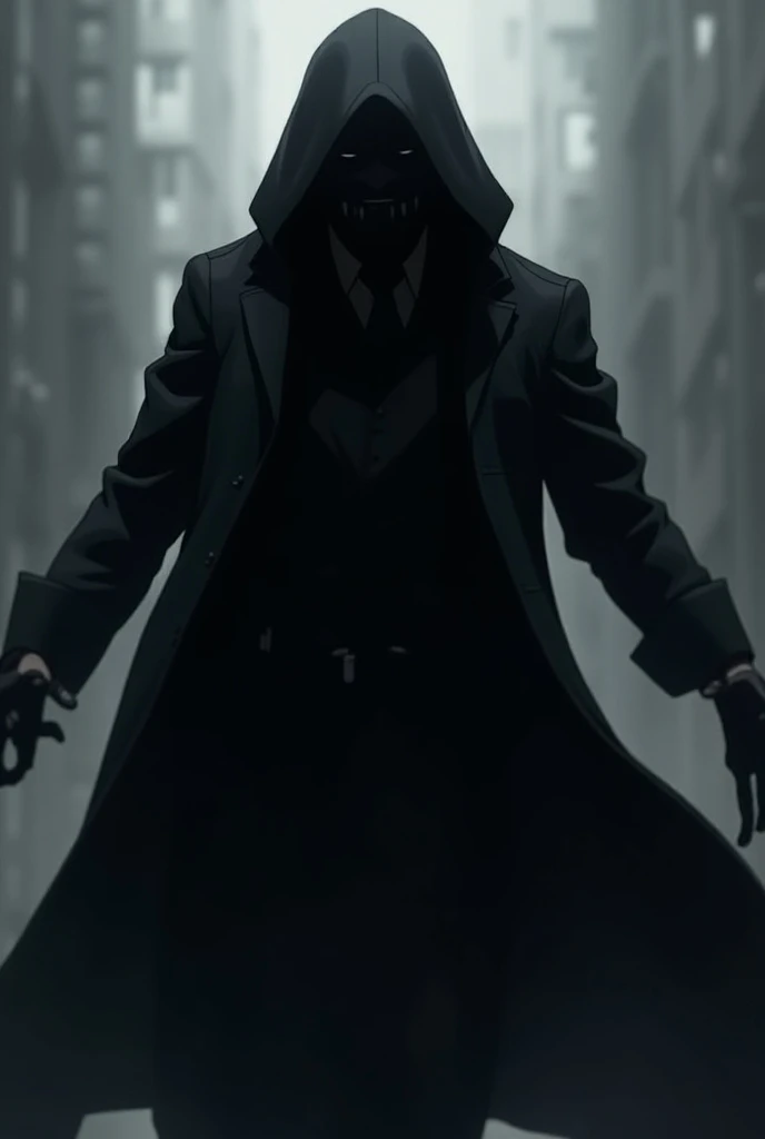 English mobster concealed in the obscurity of a building, Cloaked in darkness, One man's silhouette against the brick wall, Hidden from prying eyes, Shadowy figure with a cigar clenched between his teeth, Under the veil of secrecy, Silent observer, Watching and waiting, Thin-rimmed glasses reflecting the dimly lit alleyway, Ready to make his next move, Amidst the quiet hush of the night, Listening closely for any suspicious sounds, Stealthy presence, Sleek black suit blending with the darkness, Hands tucked into the pockets of his coat, A man of mystery, Camouflaged in the shadows,