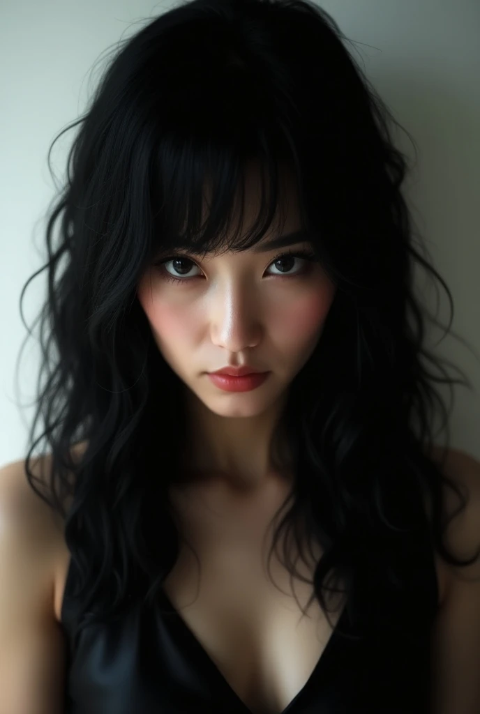 Create 50 images of sexy realistic black-haired girl for adult content 