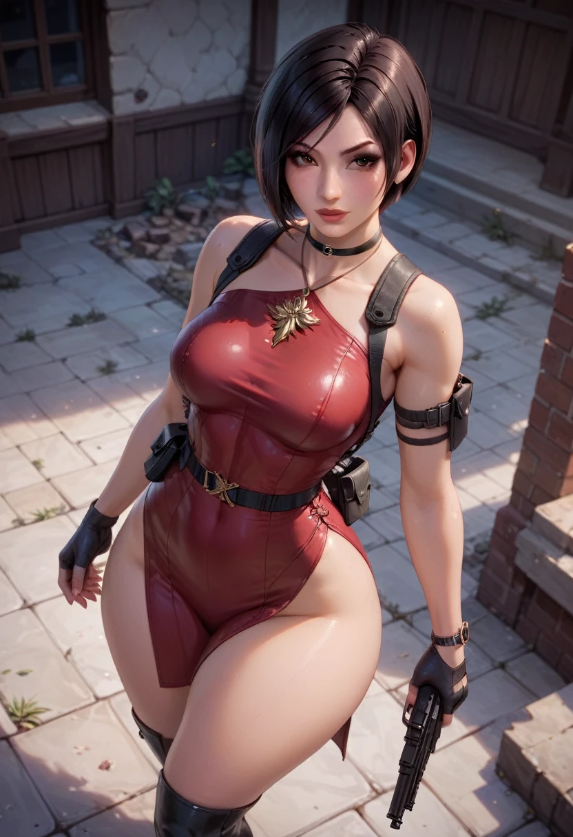 eine fette nackte frau liegt festgebunden bei nacht on the floor in front of the viewer mit einer schusswaffe in der hand, the mouth is open, sie ist festgekettet, She wears a red tight leather dress, You can see wounds on the body, Big plump breasts, She is holding an open book in her hand, The ruin in the background is on fire and she's wearing a heavy slave collar, The girl is sweaty and has bloody hands, night, nachthimmel, brennendes haus im hintergrund, She has an angry expression on her face and has blood on her body, leuchtender hintergrund, magisch
Aufgabe abgeschlossen50%