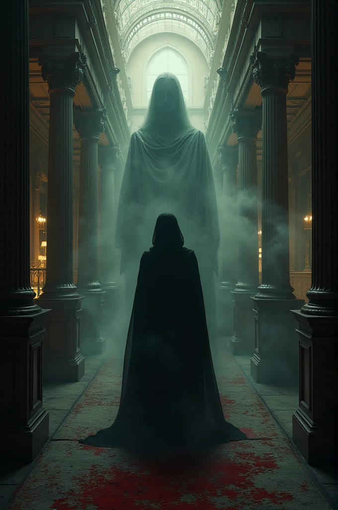 (Horror story title : Night behind the door of the old mosque)
Scene 9: Mysterious Figure Disappears - Picture of the moment the mysterious figure suddenly disappears, leaving a pungent smell that made Hasan nauseous.
- The mosque is quiet again, and Hasan felt calm after the figure disappeared.