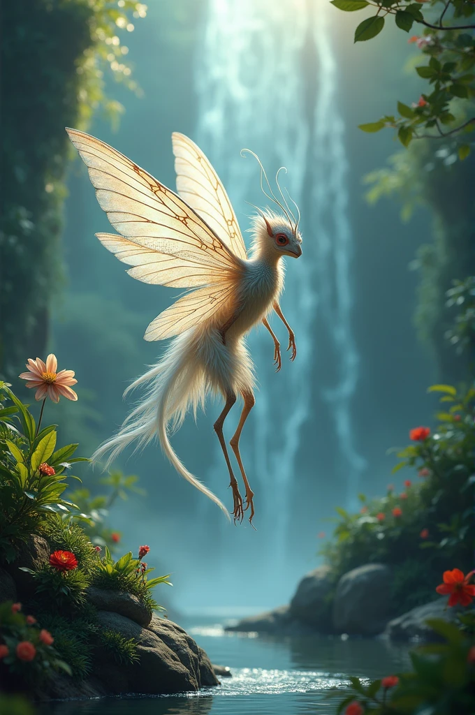 Light weight creature have wings and amphibians live in breeze, mild temperatures, mist and clear skies planet